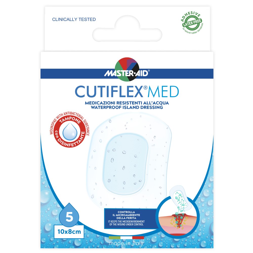 Master Aid Cutiflex 10 x 8 cm, obliži (5 obližev)