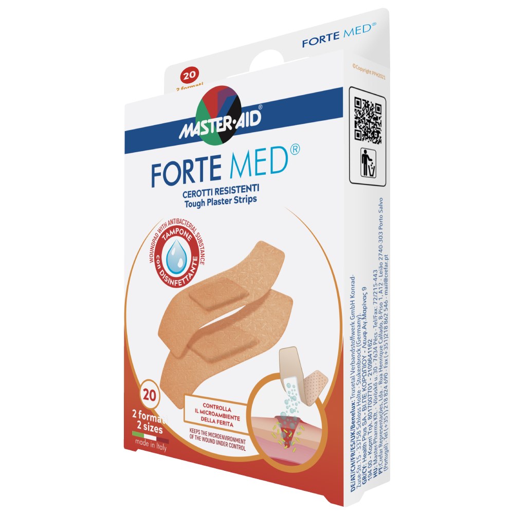 Master Aid Forte Med Mix, obliži (20 obližev) 