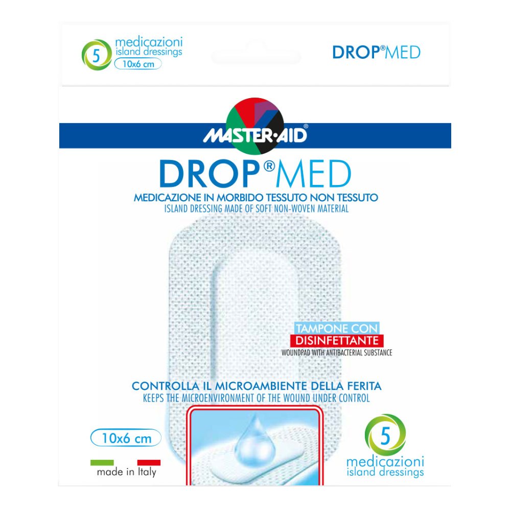 Master Aid Drop Med 10 x 6 cm, obliži (5 obližev)