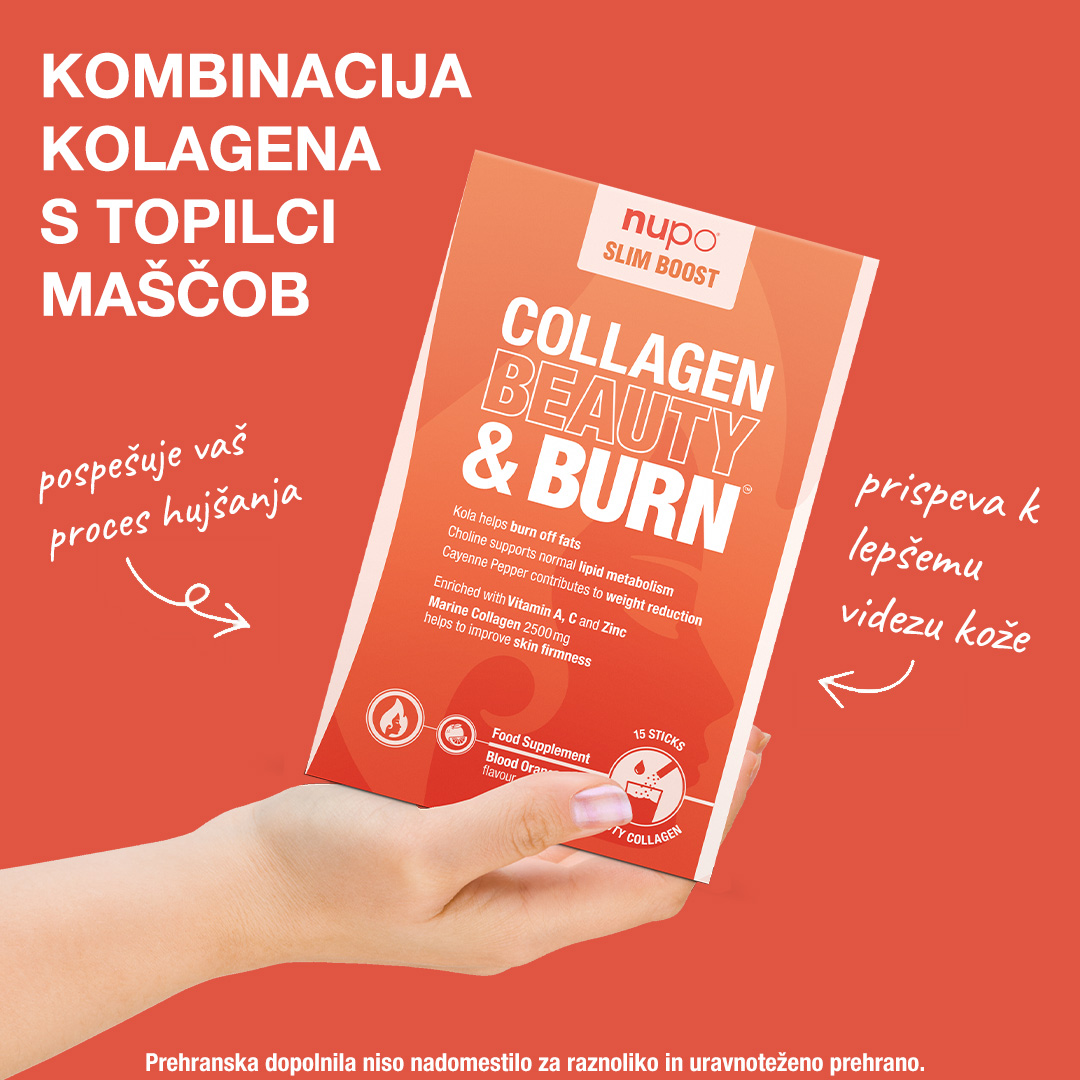 Nupo Slim Boost Collagen Beauty & Burn, vrečke (15 vrečk)