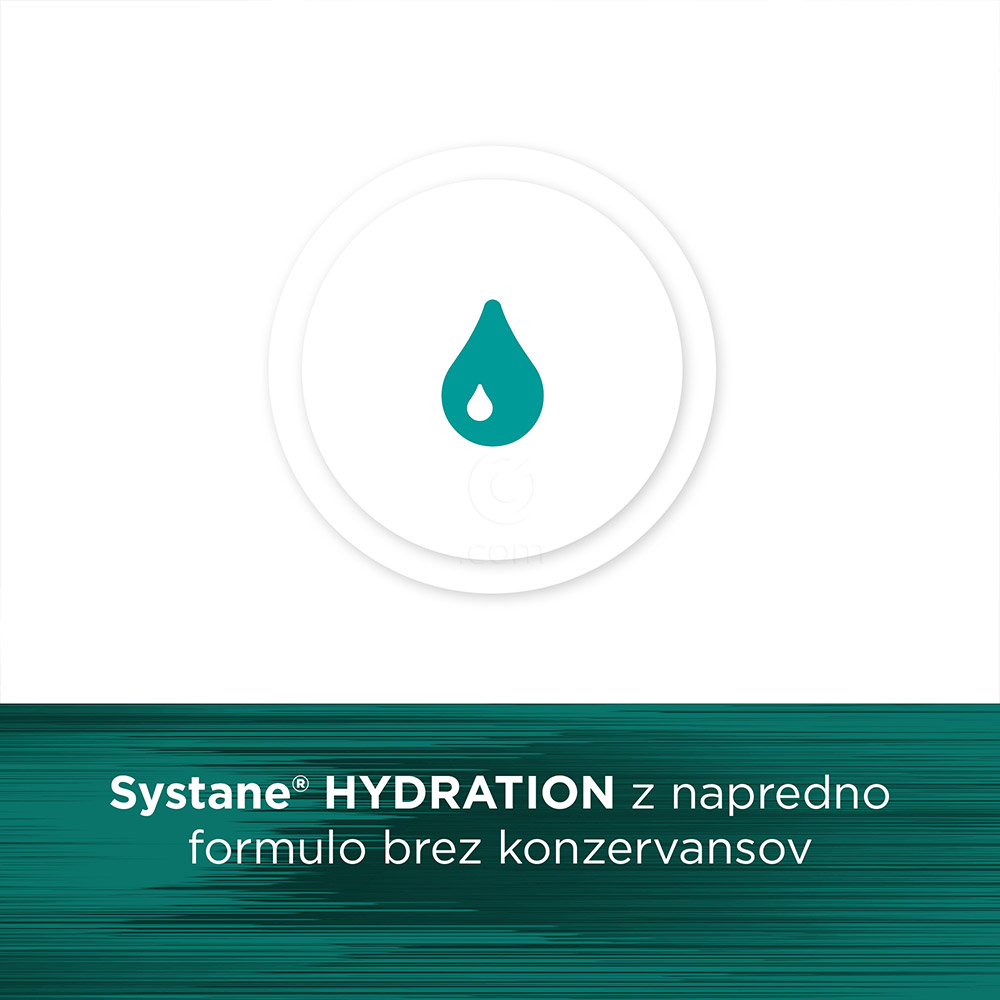 Systane Hydratation brez konzervansov, kapljice za oko (10 ml)