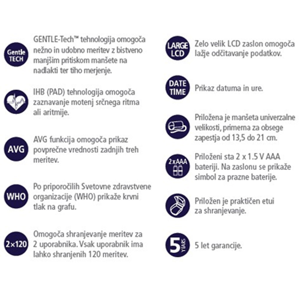 Mediblink M505, zapestni merilnik krvnega tlaka (1 aparat)