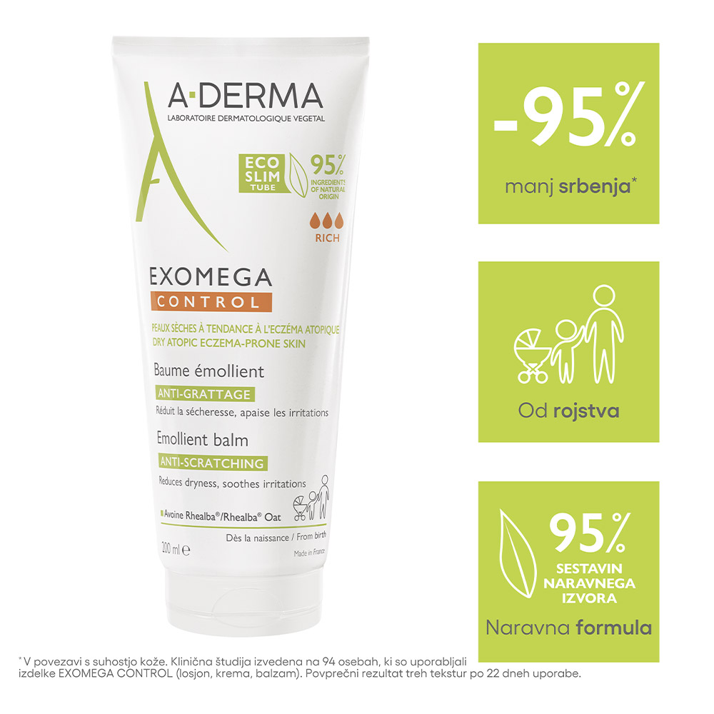 A-Derma Exomega Control, emolientni balzam (200 ml)