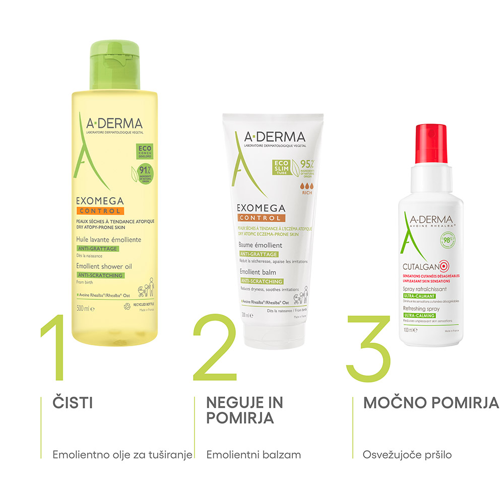 A-Derma Exomega Control, emolientni balzam (200 ml)