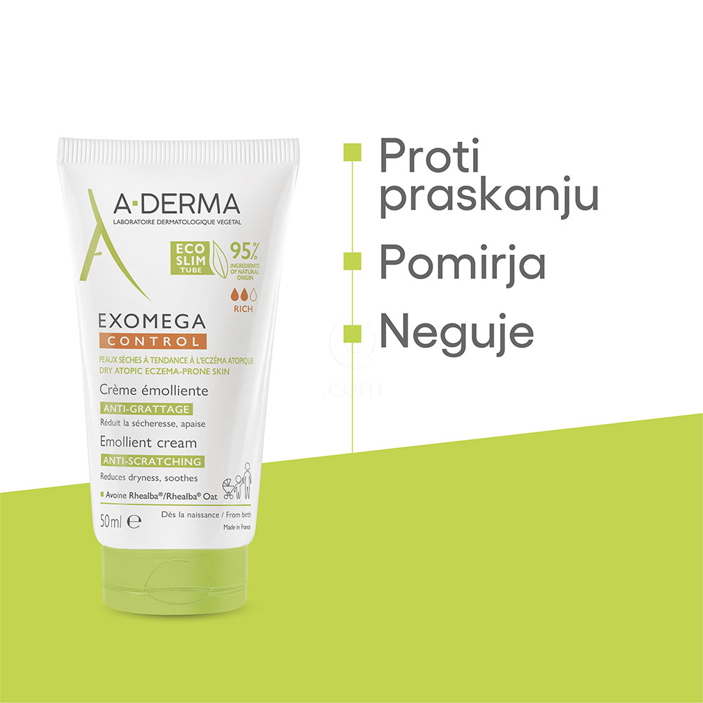 A-Derma Exomega Control, emolientna krema (50 ml) 