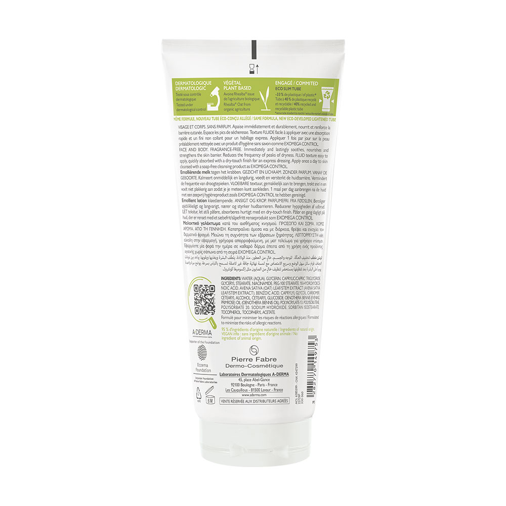 A-Derma Exomega Control, emolientni losjon (200 ml)