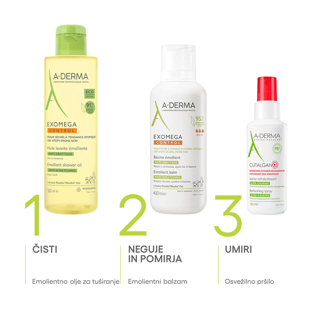  A-Derma Exomega Control, emolientni balzam (400 ml) 