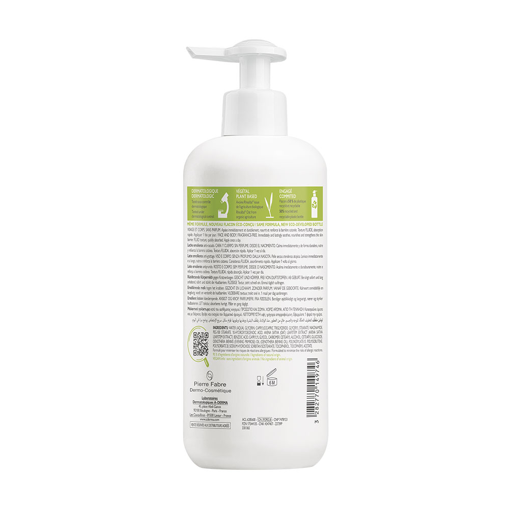 A-Derma Exomega Control, emolientni losjon (400 ml) 