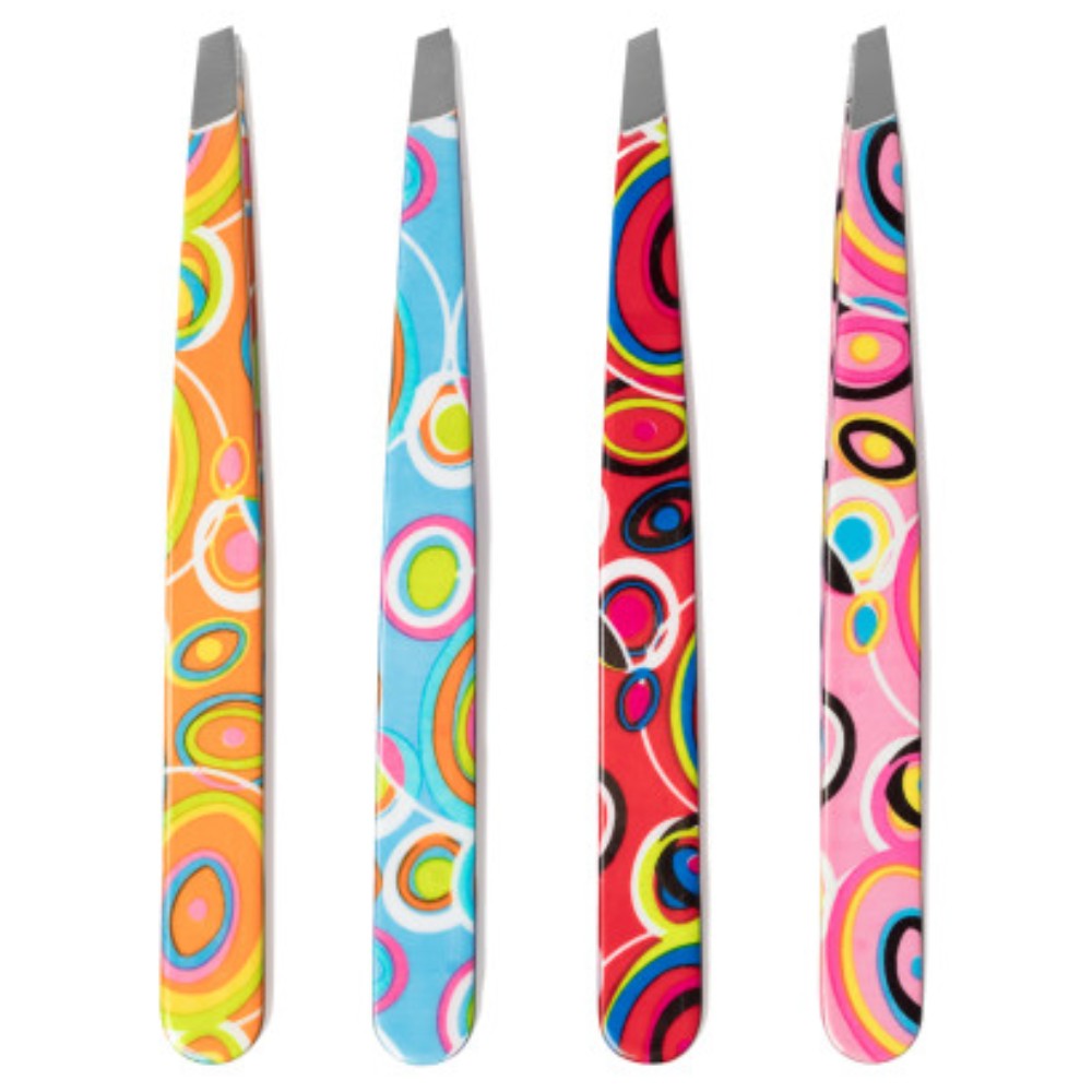 Nippes, pinceta s poševno konico 9,5 cm - pisana (327E)