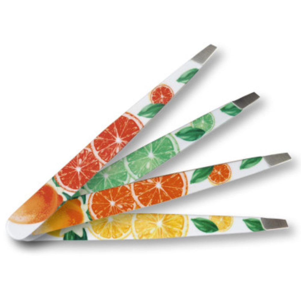 Nippes, pinceta s poševno konico 9,5 cm - citron (627E)