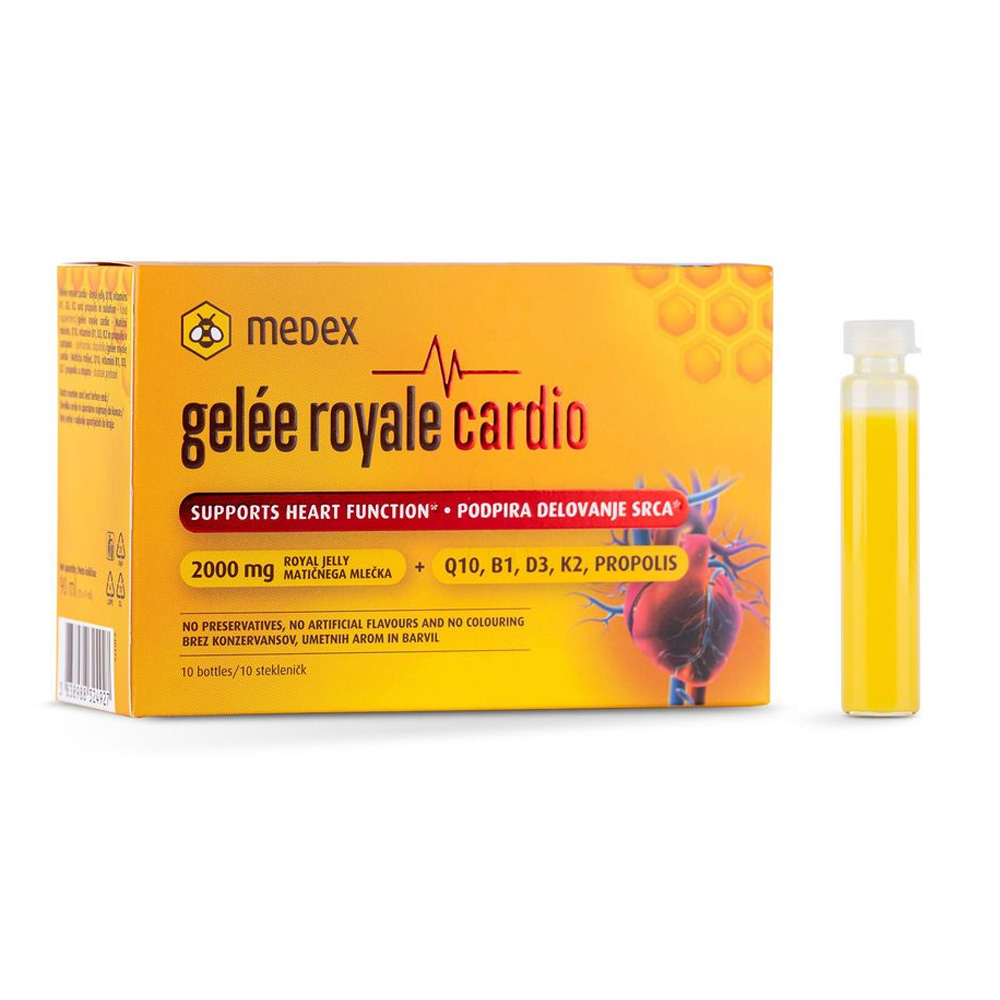 Gelee Royale Cardio Medex, raztopina stekleničke (10 x 9 ml)