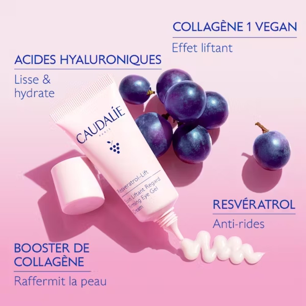 Caudalie Resveratrol Lift, lifting gel krema za področje okoli oči (15 ml)