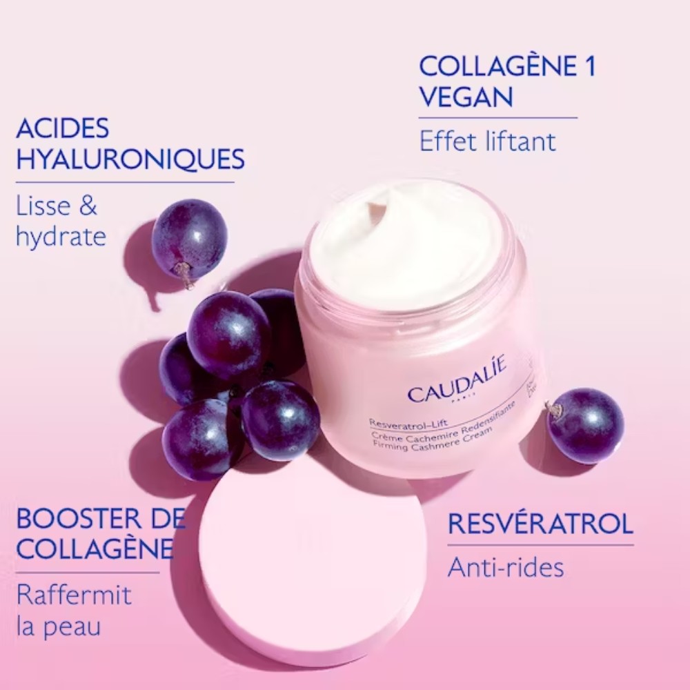 Caudalie Resveratrol Lift, bogata dnevna krema (50 ml)