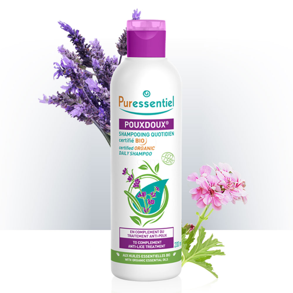 Puressentiel Pouxdoux, organski šampon za vsakodnevno uporabo (200 ml)