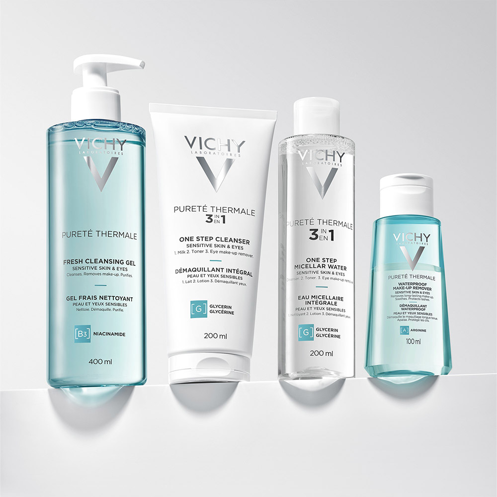 Vichy Purete Thermale, čistilno mleko 3v1 za občutljivo kožo in področje okoli oči (200 ml)