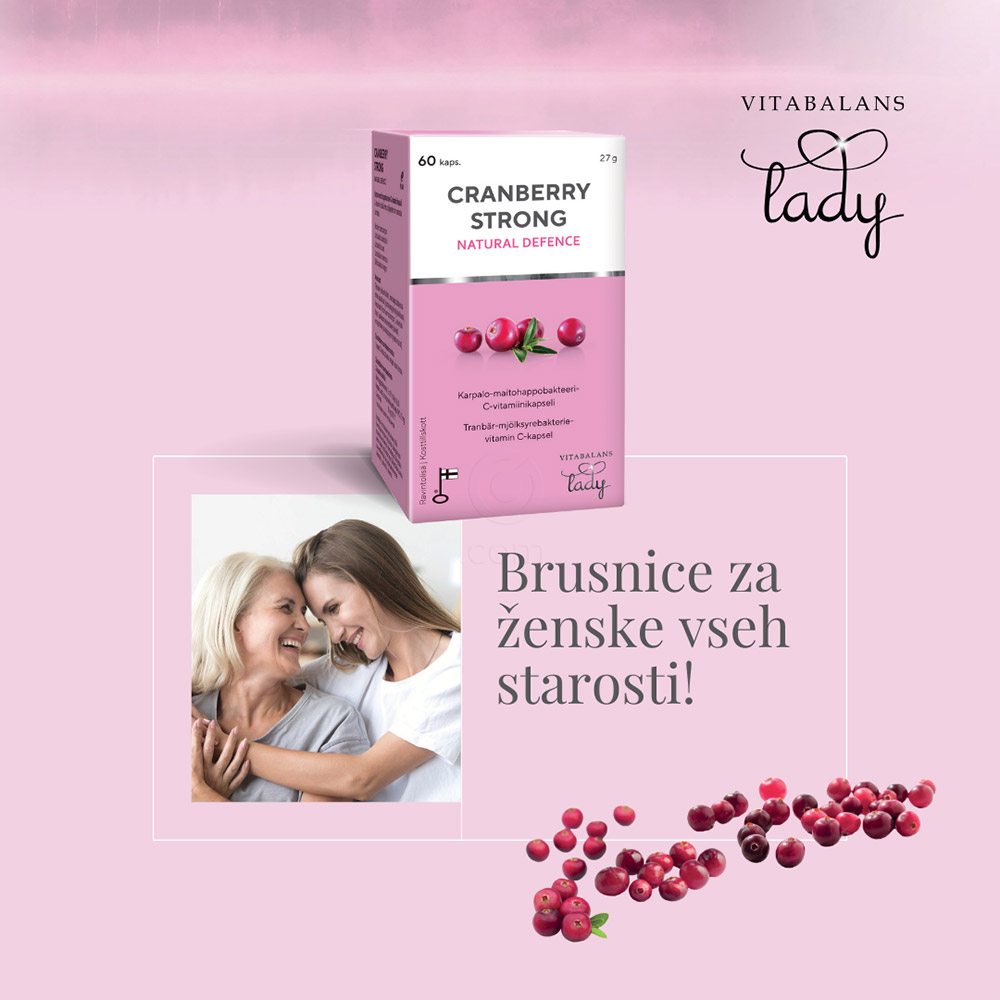 Cranberry Strong Vitabalans Lady, kapsule (60 kapsul)