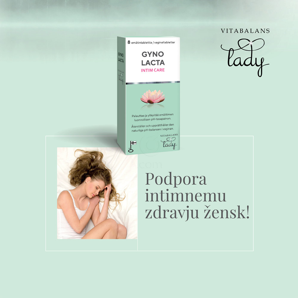 Gyno Lacta Vitabalans Lady, vaginalne tablete (8 tablet)