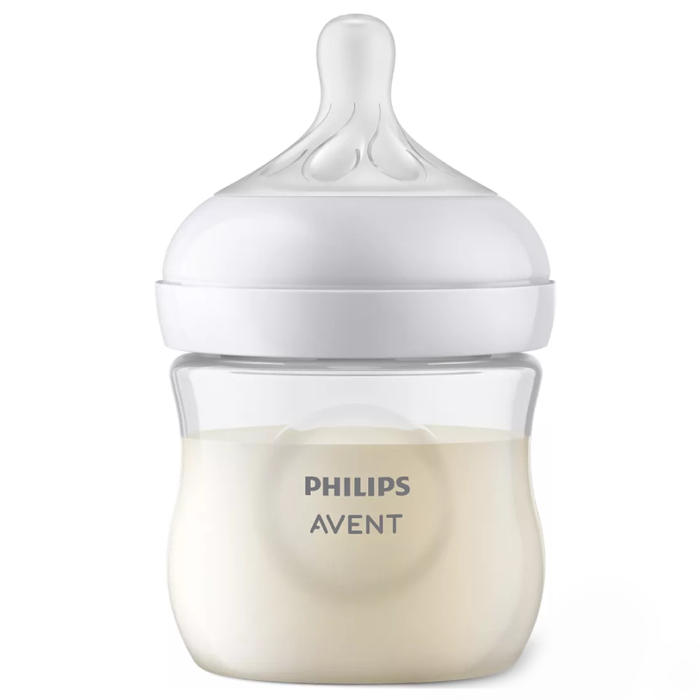 Avent, otroška steklenička s silikonskim cucljem - počasen pretok 0+ mesecev (125 ml)