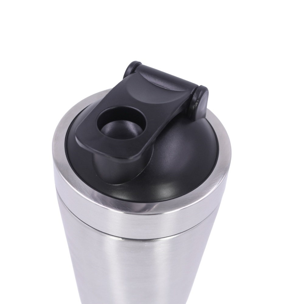 Nupo shaker, kovinski mešalec za pripravo napitkov - srebrna barva (1 mešalec - 500 ml)