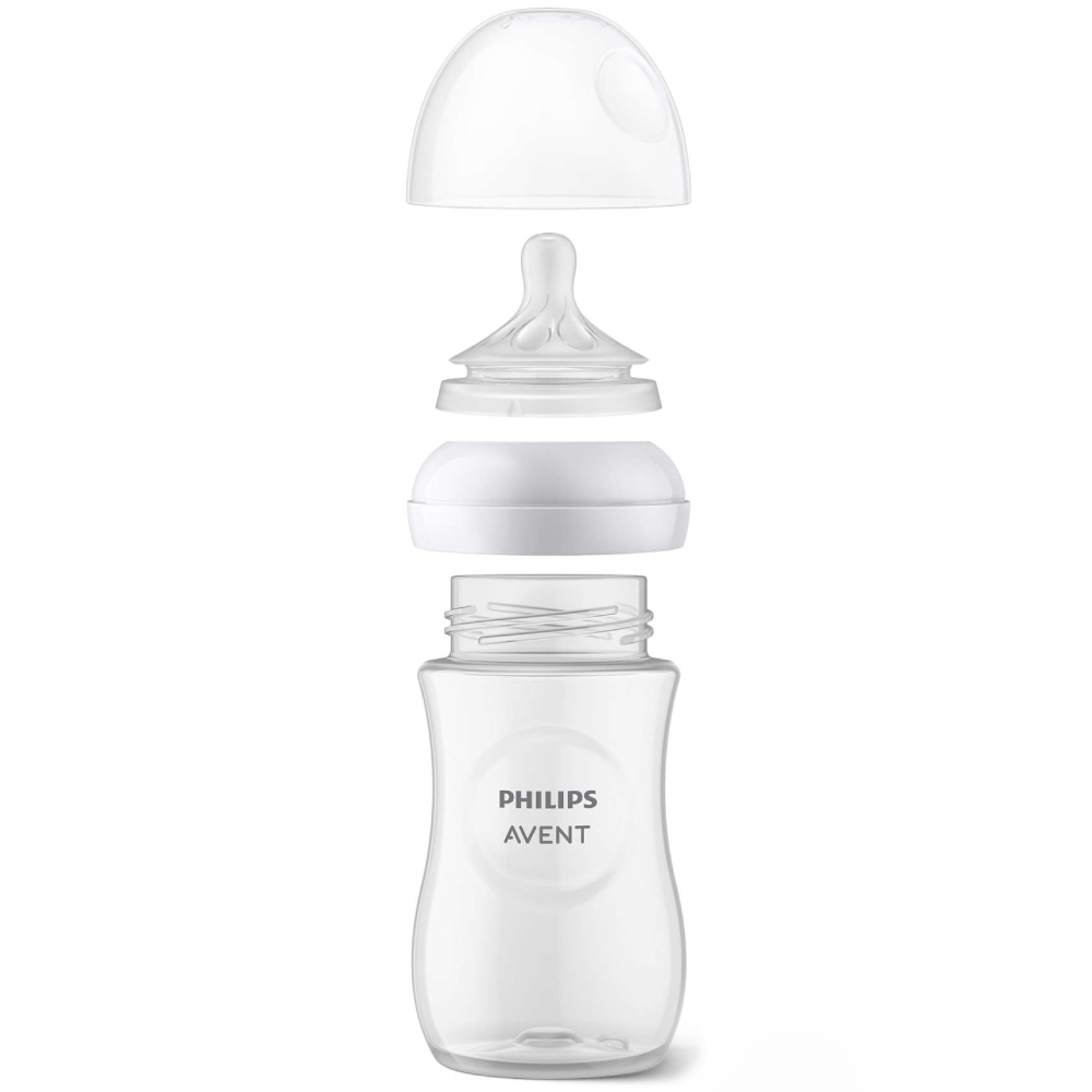 Avent Natural Response, steklenička s silikonskim cucljem 3 - srednji pretok 1+ mesecev (260 ml)