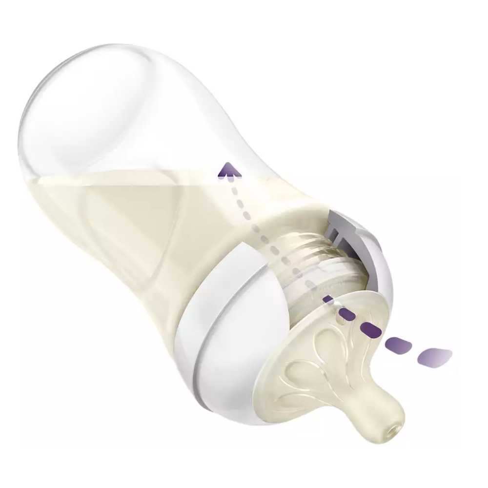 Avent Natural Response, steklenička s silikonskim cucljem 3 - srednji pretok 1+ mesecev (260 ml)