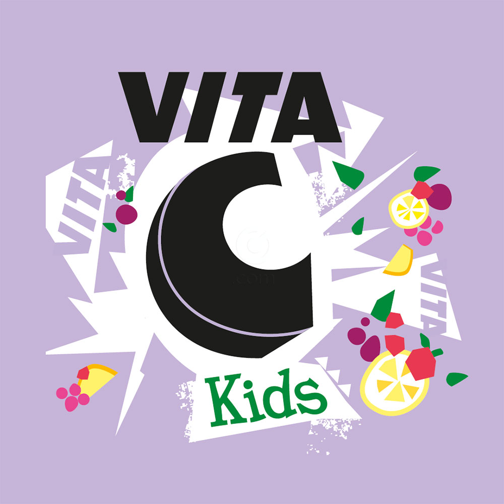 Vita-C Kids 100 mg Vitabalans Karneval, žvečljive tablete (90 tablet)