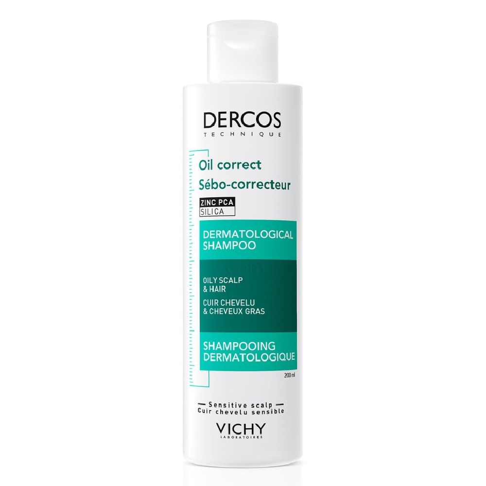 Vichy Dercos Oil Correct, šampon za regulacijo mastnosti lasišča (200 ml)
