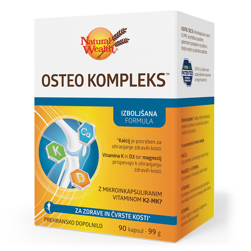 Natural Wealth Osteo Kompleks, kapsule (90 kapsul)