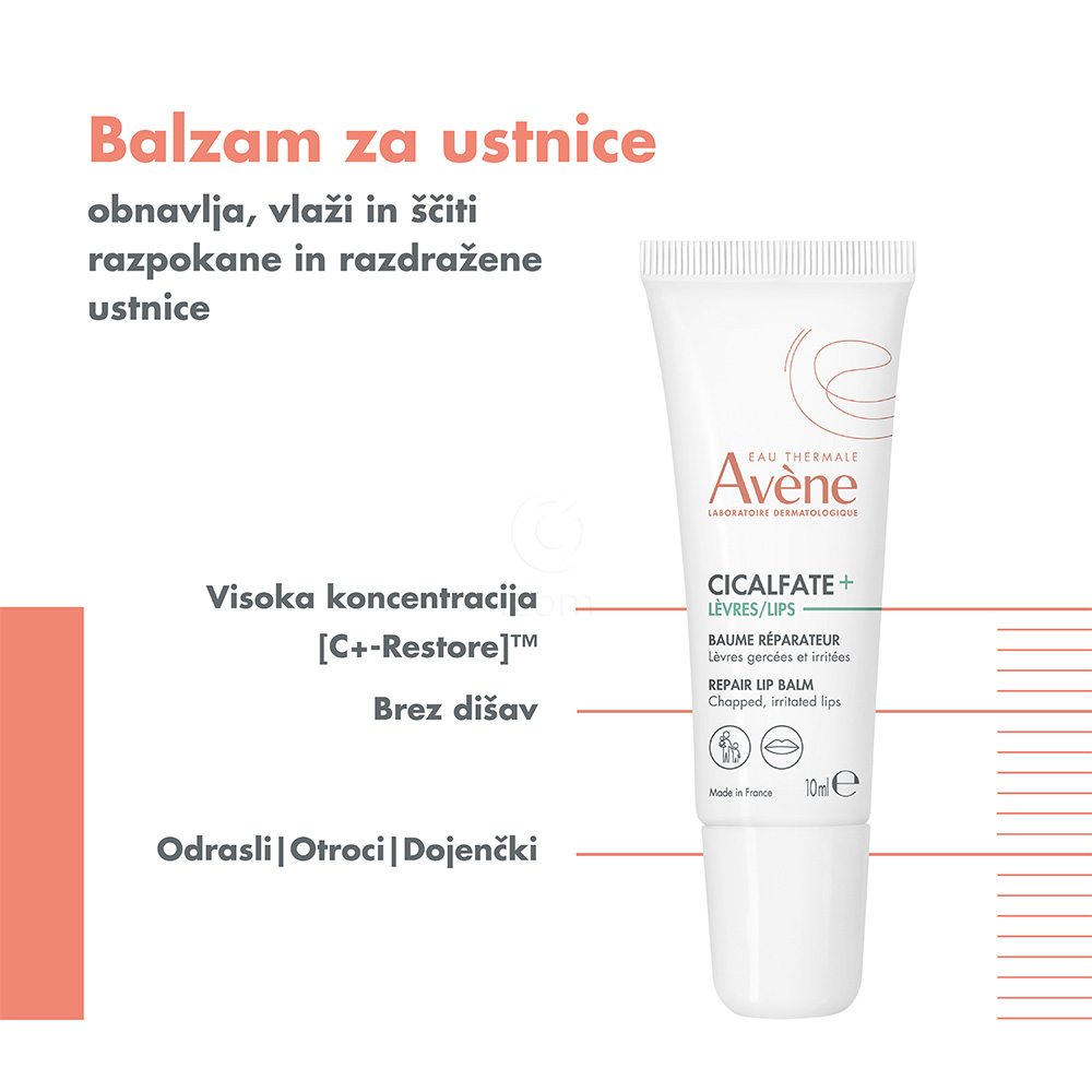 Avene Cicalfate+, balzam za ustnice (10 ml)