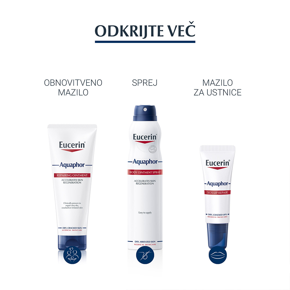 Eucerin Aquaphor, mazilo za suho in razpokano kožo (45 ml)