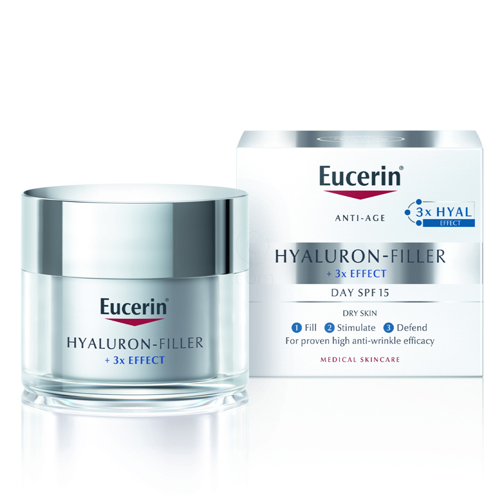 Eucerin Hyaluron-Filler, dnevna krema - suha koža - ZF 15 (50 ml)