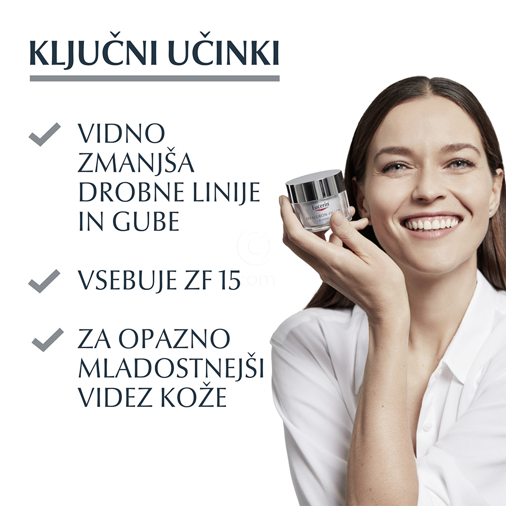 Eucerin Hyaluron-Filler, dnevna krema - suha koža - ZF 15 (50 ml)