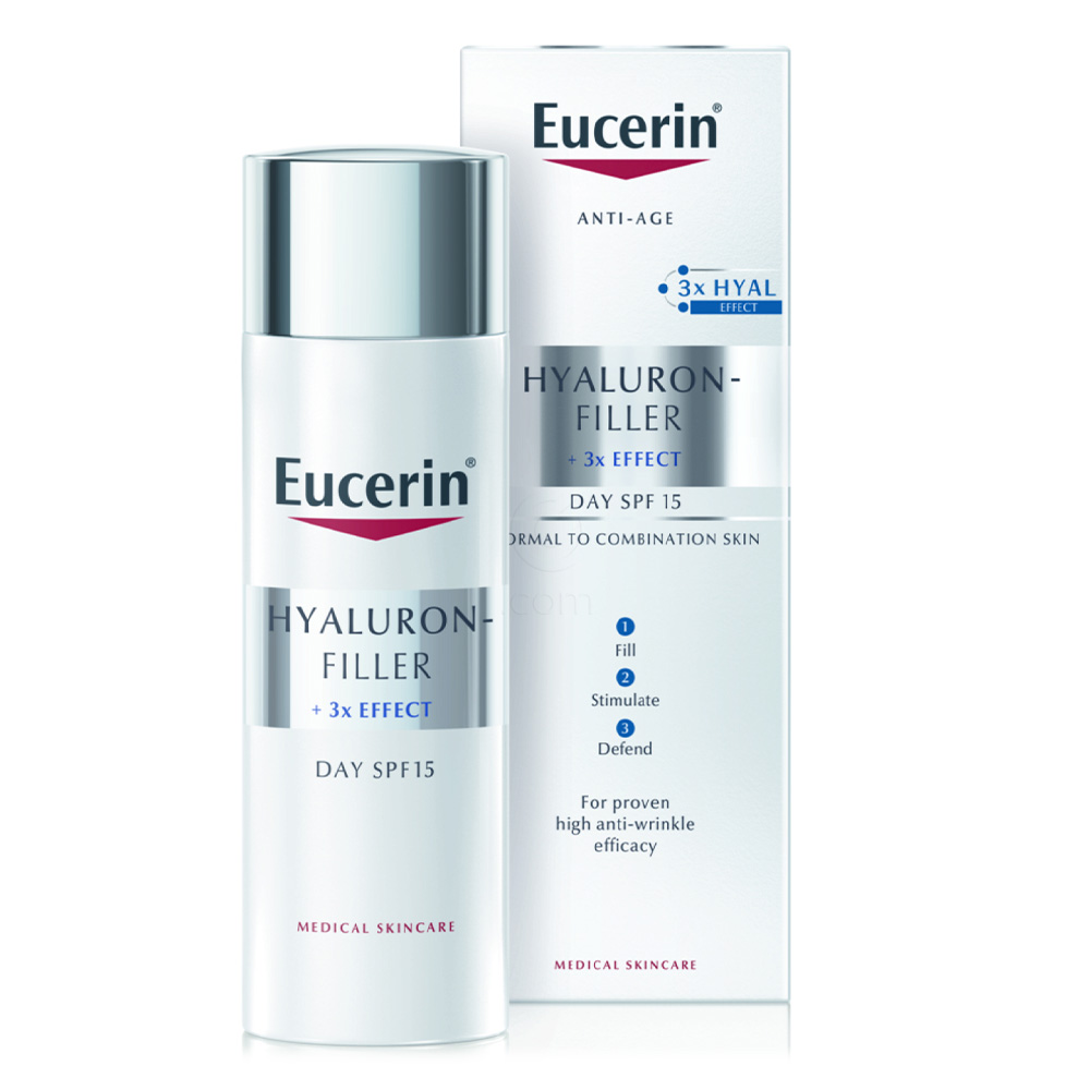 Eucerin Hyaluron-Filler, dnevna krema - normalna/mešana koža - ZF 15 (50 ml) 