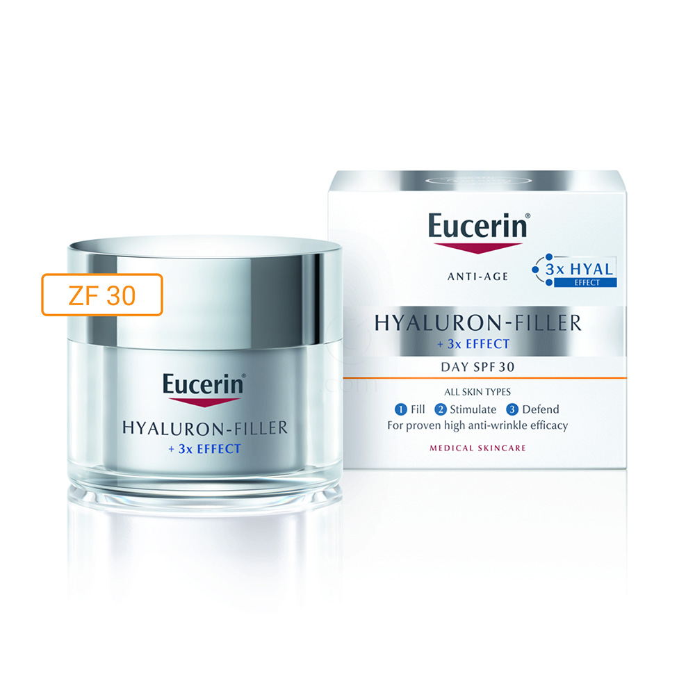 Eucerin Hyaluron-Filler, dnevna krema za vse tipe kože - ZF 30 (50 ml)