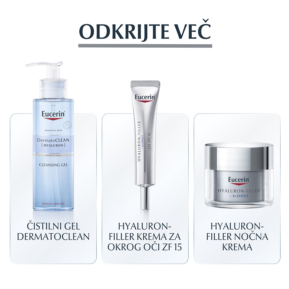 Eucerin Hyaluron-Filler, nočni piling in serum (30 ml)