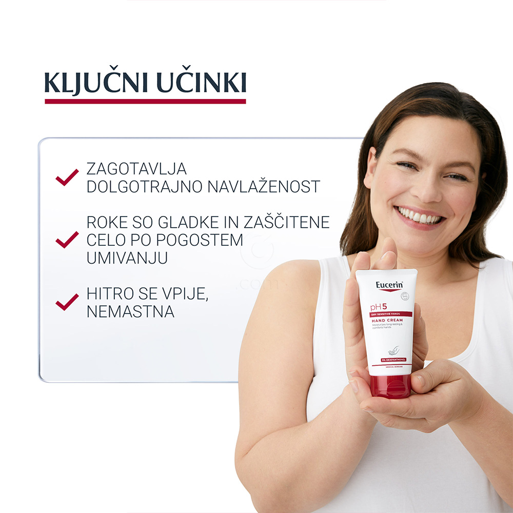 Eucerin pH5, krema za roke (75 ml)