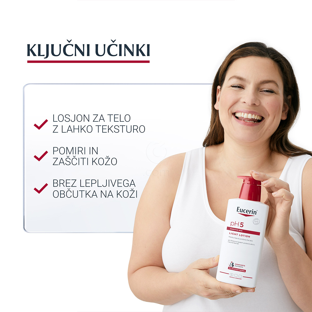 Eucerin pH5, lahek losjon (400 ml)