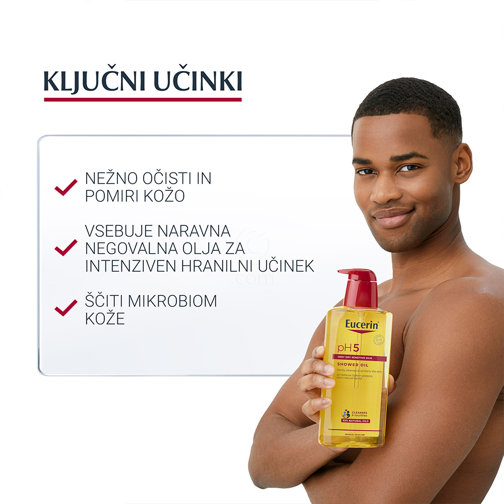 Eucerin pH5, olje za prhanje s pumpico (400 ml)