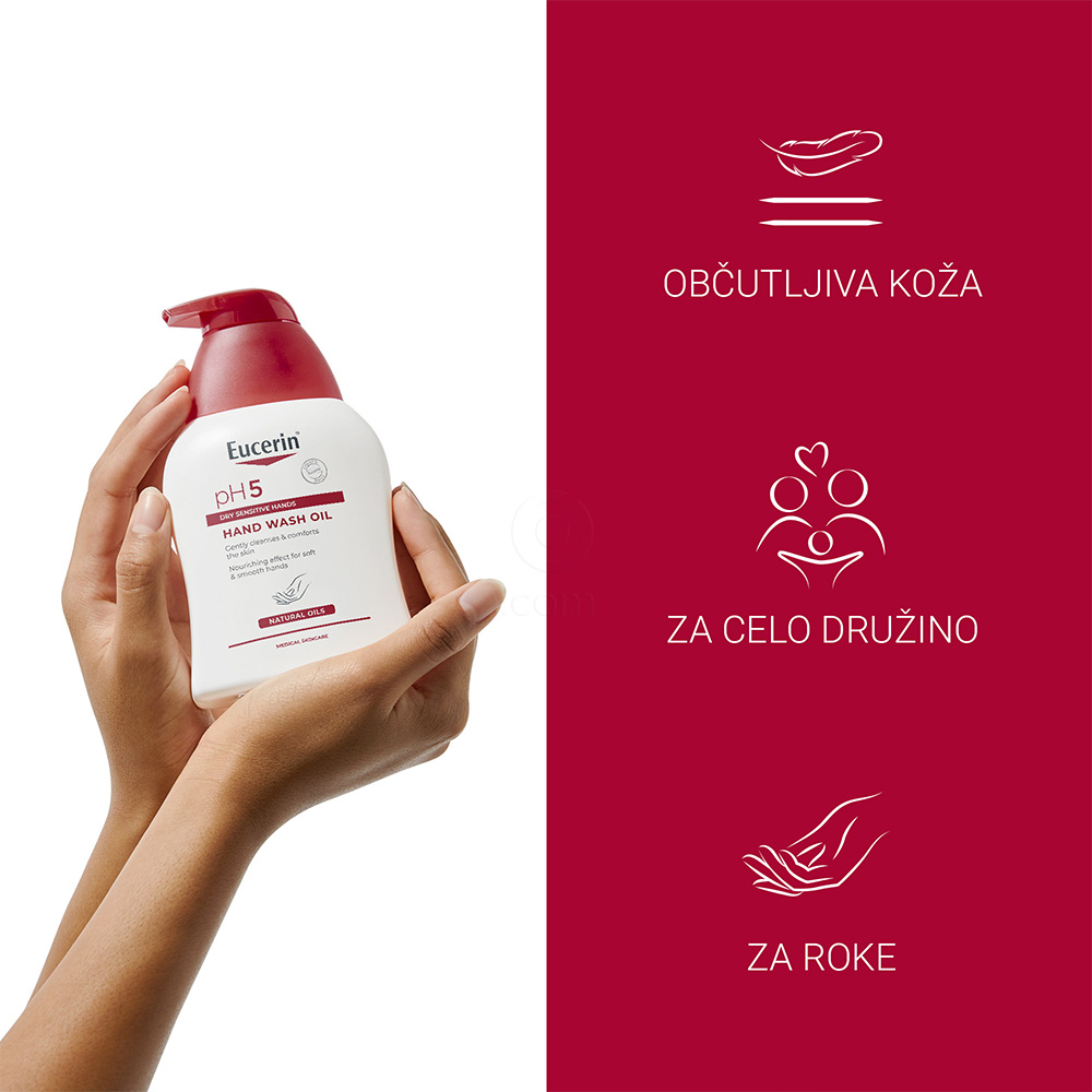 Eucerin pH5, olje za umivanje rok (250 ml)