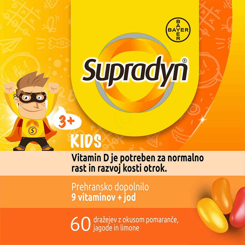 Supradyn Kids, dražeji (60 dražejev)