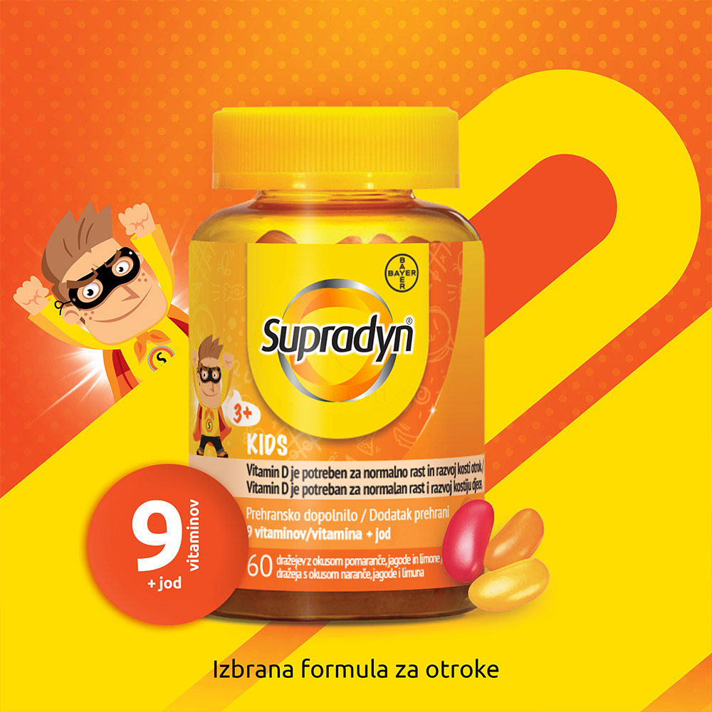 Supradyn Kids, dražeji (60 dražejev)