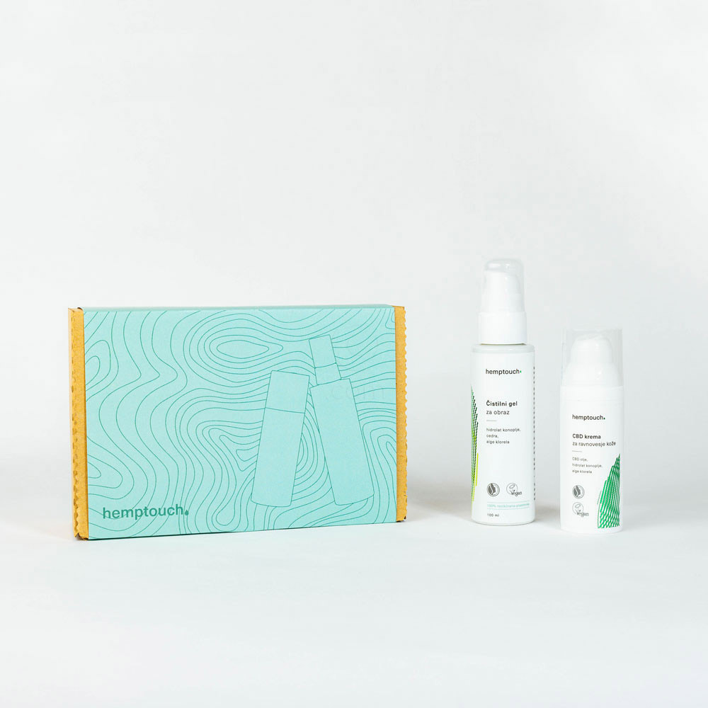 Hemptouch, negovalni duo za ravnovesje kože (50 ml + 100 ml)