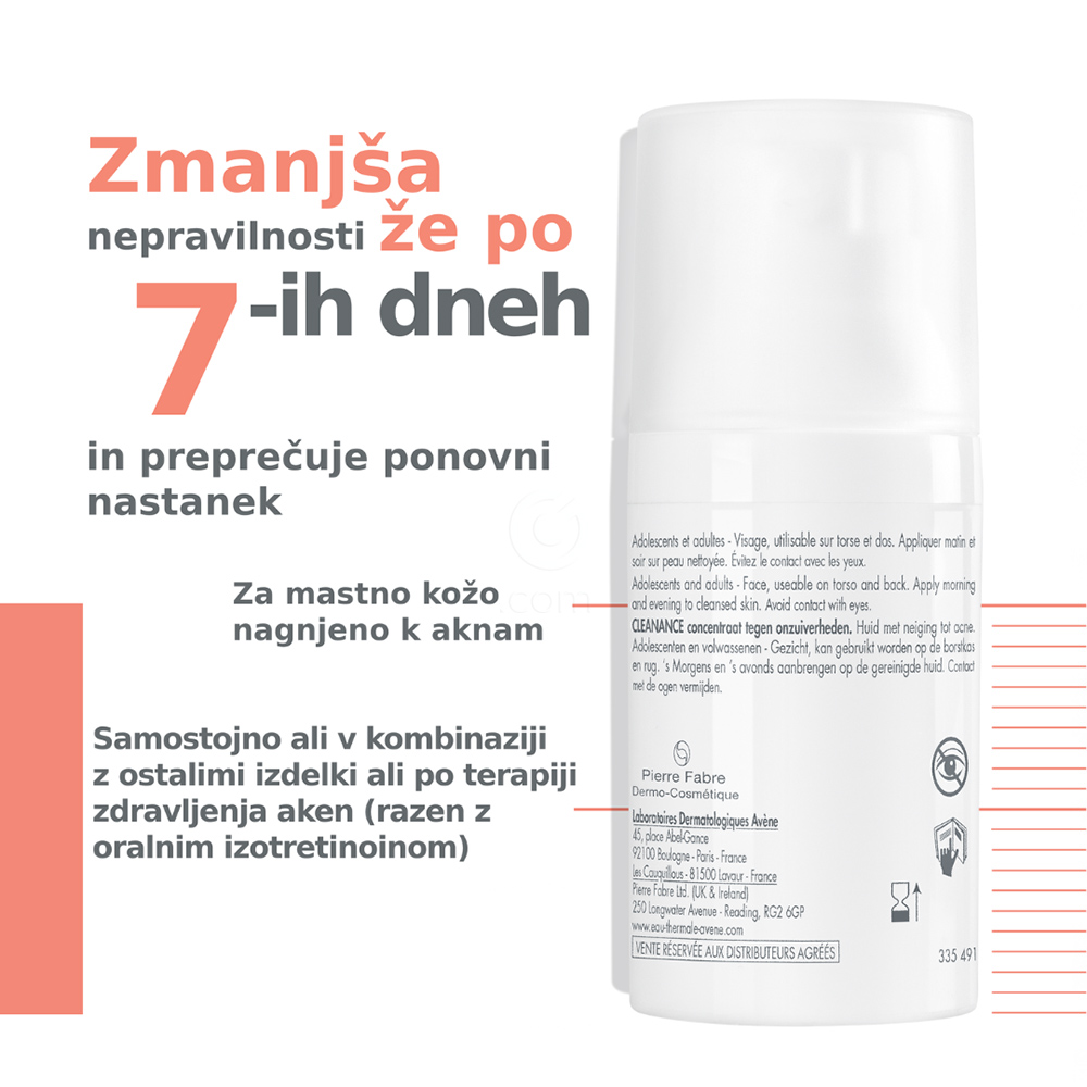 Avene Cleanance Comedomed, koncentrat proti nepravilnostim (30 ml)
