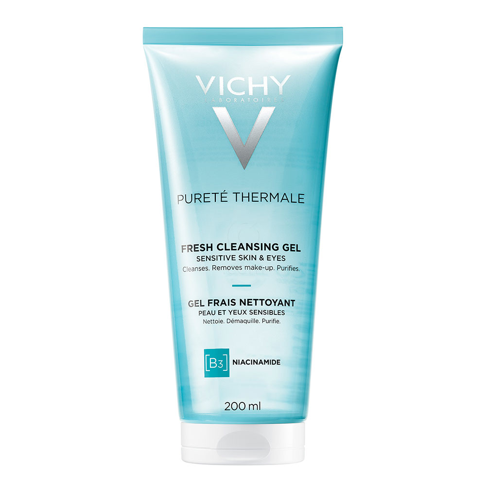 Vichy Purete Thermale, sveži gel za čiščenje občutljive kože obraza (200 ml)