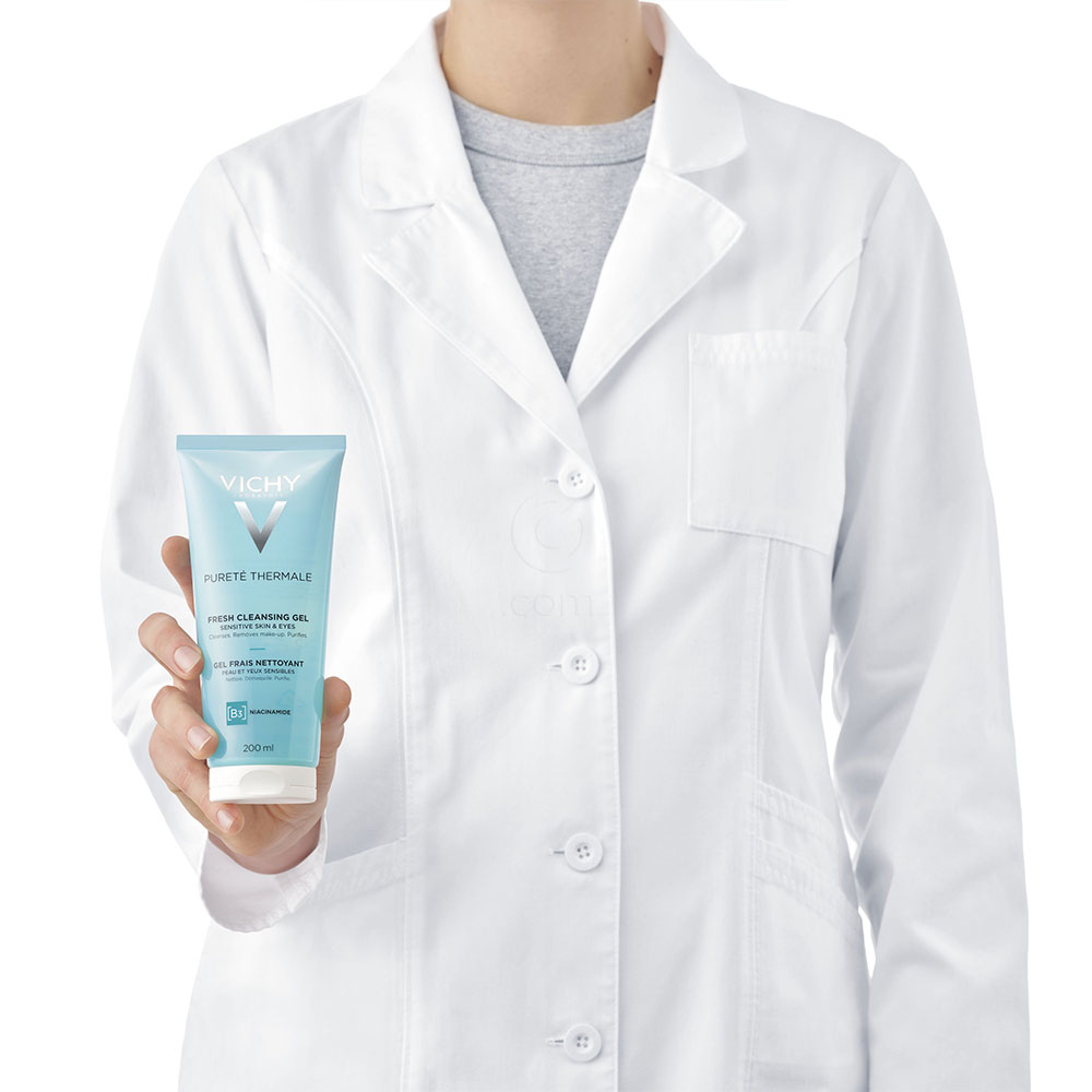 Vichy Purete Thermale, sveži gel za čiščenje občutljive kože obraza (200 ml)