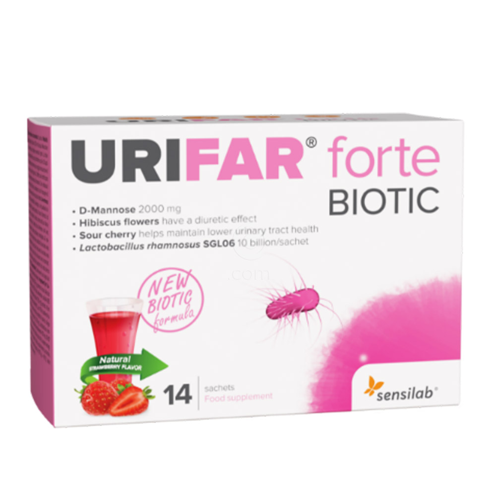 Sensilab Urifar forte BIOTIC, vrečke - paket (2 x 14 vrečk)