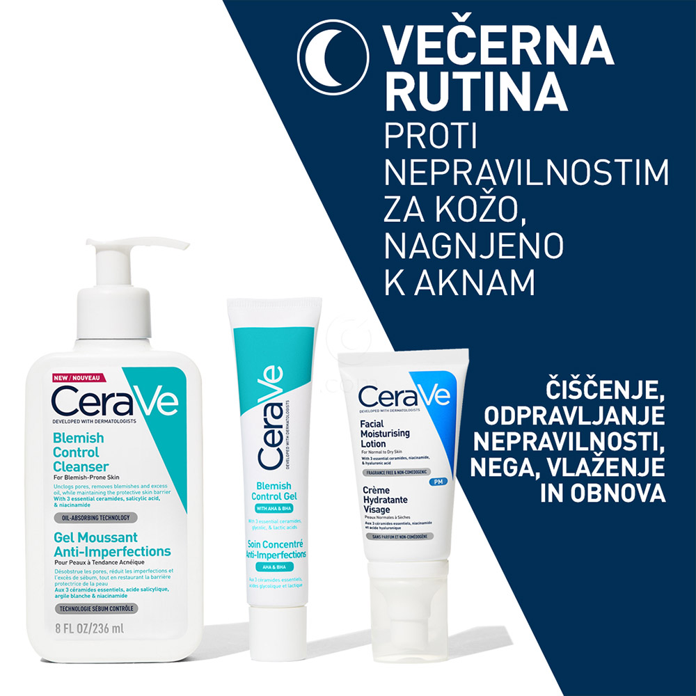 CeraVe, čistilni gel za kožo nagnjeno k nepravilnostim (236 ml)