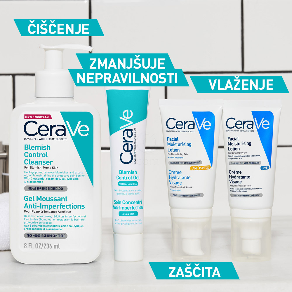 CeraVe, gel za obraz za kožo nagnjeno k nepravilnostim (40 ml) 