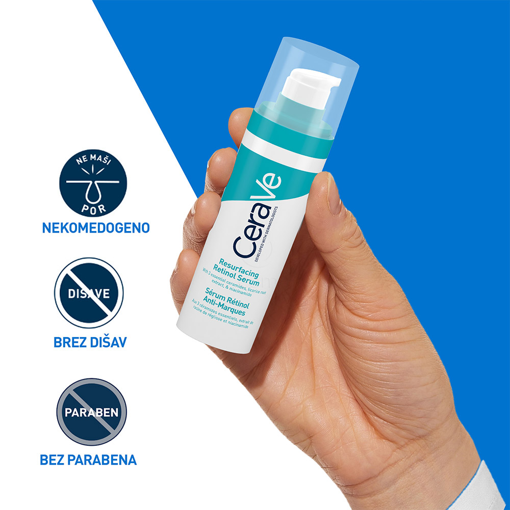 CeraVe, serum z retinolom za enoten videz kože (30 ml)