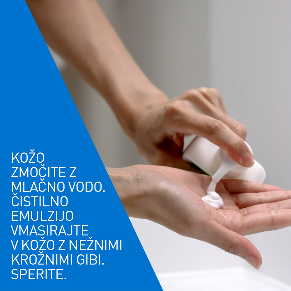 CeraVe, vlažilna kremno-penasta čistilna emulzija (236 ml)